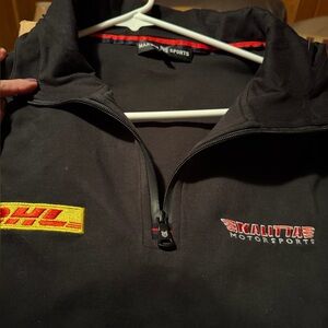 Kalitta Motorsports Black Quarter-Zip Pullover with DHL Logo